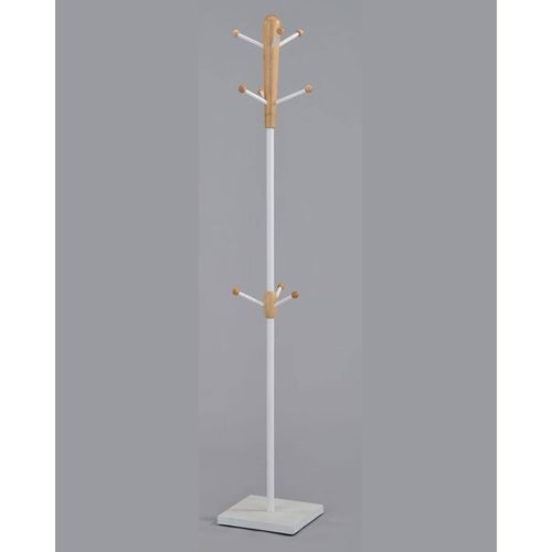 Steel Clothes Stand - White &Amp; Brown 3 Steel Clothes Stand - White &Amp; Brown