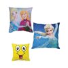 Disney, Frozen &Amp; Smiley Cushions - Set Of 3 - Multicolor