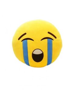 Cry Emoji Cushion - Yellow