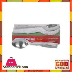 Set of 6 - Stainless Steel Spoons - Silver