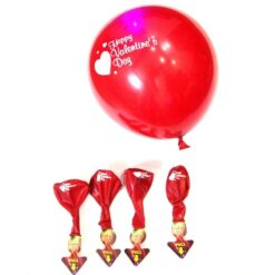 Pack Of 5 - Valentine'S Day Led Balloons - Multicolor 6 Pack Of 5 - Valentine'S Day Led Balloons - Multicolor