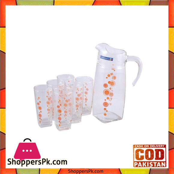 Luminarc Flame Bubbles Glassware Set - 7 Pcs