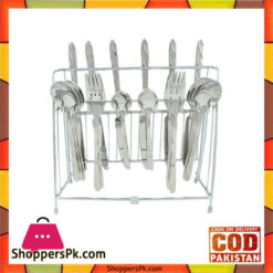 Elegant 24 Pieces Cutlery Set Germany - Silver - EL47