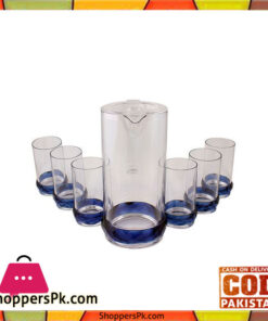 Acrylic Crystal Bracelet Acrylic Water Set -7 Pcs - Blue - BH0022AC