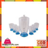 Acrylic Rocket Water Set - 7 Pcs - Blue - Bh0132Ac