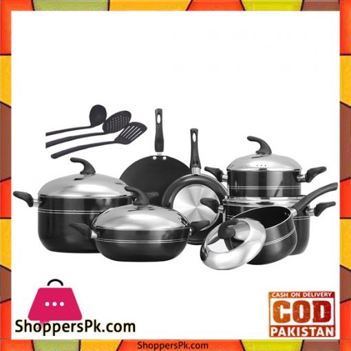 Chef Stylish Gift Pack Set Combine Lid – 15 Pieces – Nonstick