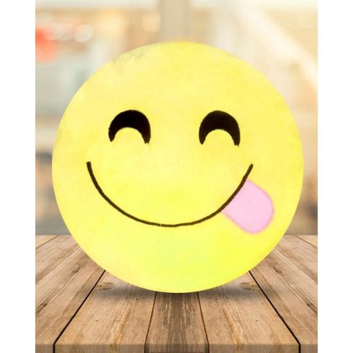 Pack Of 3 Emoji Emoticon Cushions - Yellow