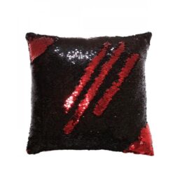 Red &Amp; Black Reversible Mermaid Pillow Cover - Cus-110-26-P1A