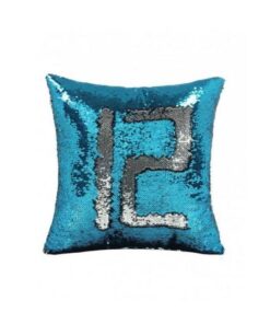 Reversible Mermaid Sequin Pillow - Lakeblue &Amp; Silver 9 Reversible Mermaid Sequin Pillow - Lakeblue &Amp; Silver - Image 2