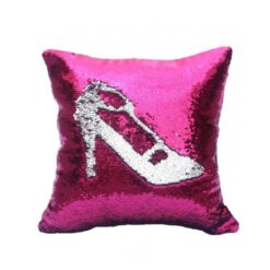 Pack Of 2 - Reversible Mermaid Sequin Pillow - Pink &Amp; Silver