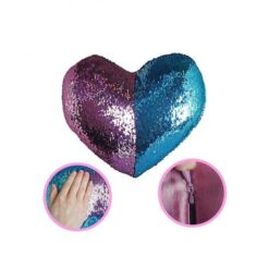 Magic Heart Shaped Pillow - Pink &Amp; Blue