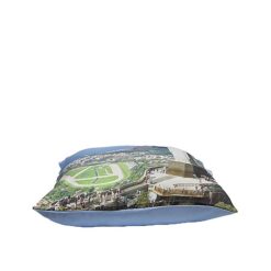 Blue Satin Printed Cushion - Vds-33