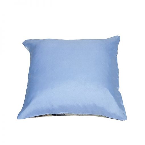 Light Blue Satin Printed Cushion - VDS-026