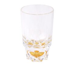 Acrylic Round Diamond Cut Base Crystal Tumbler Set - 6 Pieces - Yellow - Bh0014Ac