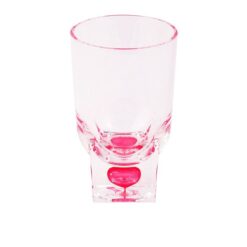 Acrylic Square Base Crystal Tumbler Set - 6 Pieces - Red - Bh0015Ac
