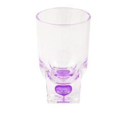 Acrylic Square Base Crystal Tumbler Set - 6 Pieces - Purple - Bh0015Ac