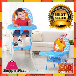 2 in 1 Premium Baby High Chair With Safety Belt Lion - 217c