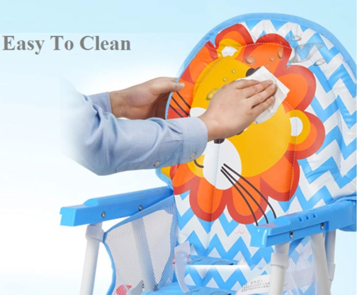 2 In 1 Premium Baby High Chair With Safety Belt Lion - 217C