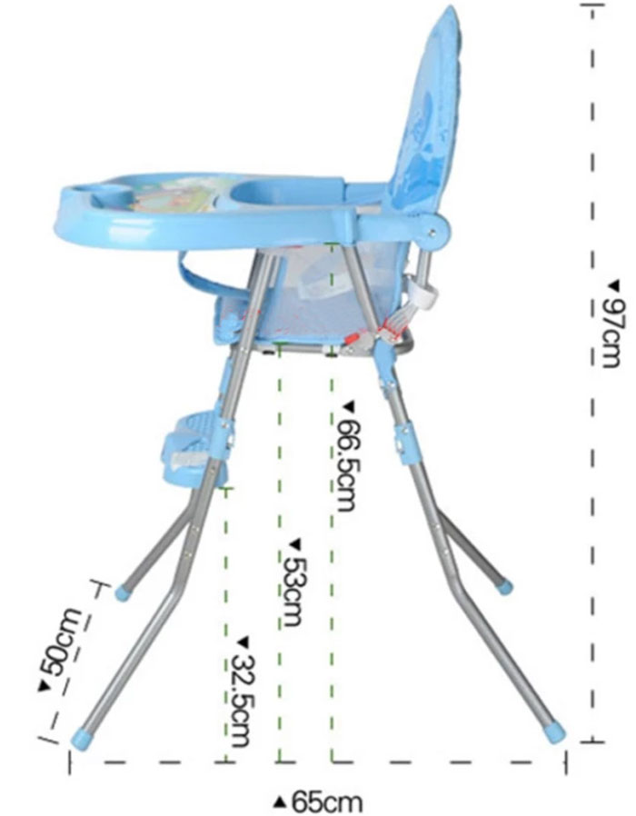 2 In 1 Premium Baby High Chair With Safety Belt Lion - 217C