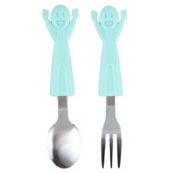 Fork And Spoon Set - Green