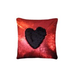 Red &Amp; Black Reversible Mermaid Pillow Cover - Cus-110-26-P1A