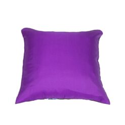 Purple Satin Printed Cushion - Vds-23