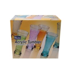 Acrylic Tumbler Set - 6 Pieces - Green - Bh0138Ac