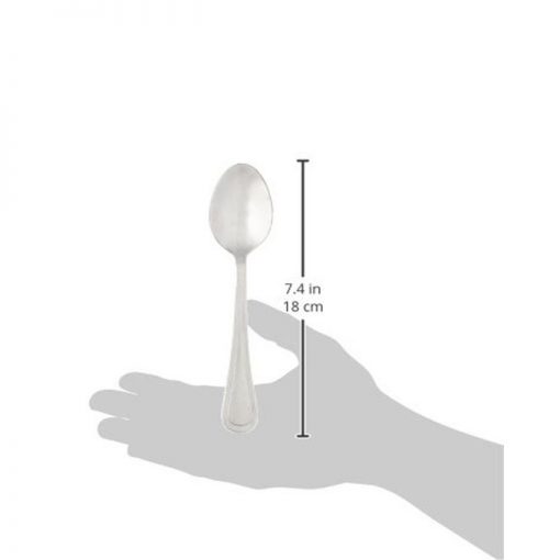 Set of 12 Slimline Pattern Teaspoon 6-Inch - Silver