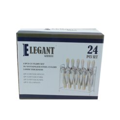 Elegant 24 Pieces Cutlery Set Germany - Silver - El24S-01