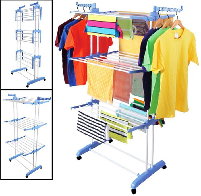 3 Tier Foldable Drying Rack Cloth Laundry Hanger Tw-116