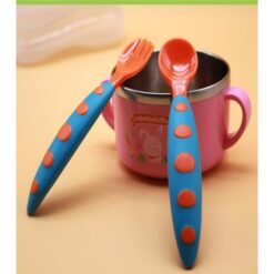 Exclusive Impressions Cute Baby &Amp; Infant Feeding Cutlery Set - Spoon &Amp; Fork With Box