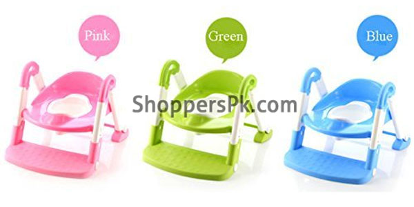 A+B Potty Seat Chair Step with Adjustable Ladder