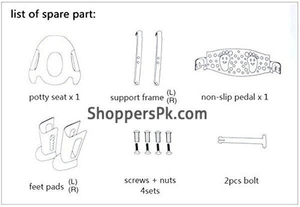 A+B Potty Seat Chair Step With Adjustable Ladder 7 A+B Potty Seat Chair Step With Adjustable Ladder