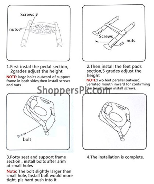 A+B Potty Seat Chair Step With Adjustable Ladder 6 A+B Potty Seat Chair Step With Adjustable Ladder