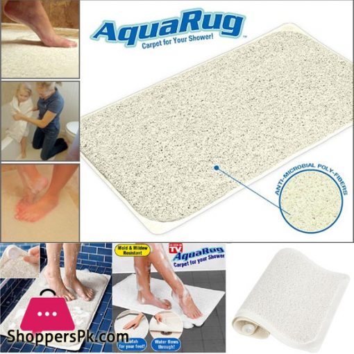Aqua Rug - Non Slip Bathroom Shower Carpet Bath Mat