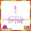 Baby Cloth Hanger with 20 Hangers - Pink & White