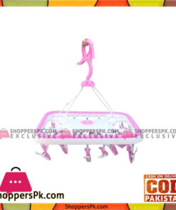 Baby Cloth Hanger with 20 Hangers - Pink & White