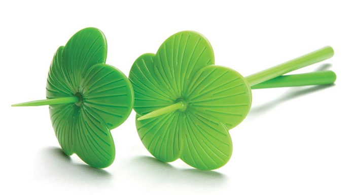 Blossom 10 Floral Food Picks