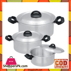 Bravo Bakelite Handle Set – 444 | 3 Cooking Pots Set