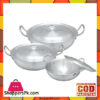 Bravo Round Base Karahi – 202 | 3 Wok Set