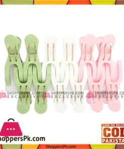 Candy Colored Curved Cloth Hanging Clip -  Multi Colour