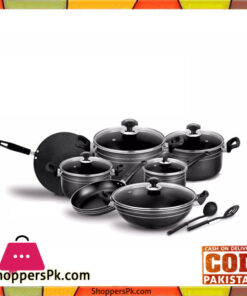 Sonex Classic Edge Gift Pack – Nonstick Cookware Set of 14 Pieces