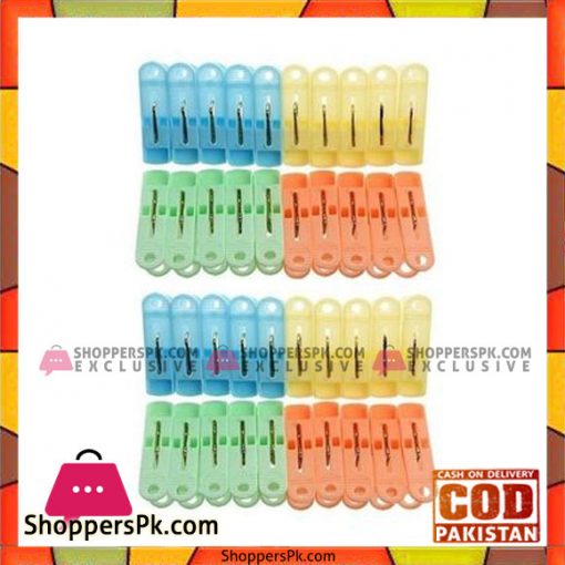 Click Shopping Pack of 40 - Pegs - Multicolour