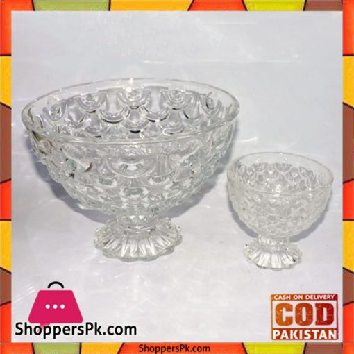 Crystal Fruit Bowls And Ice Cream Set 7 Pieces Q1