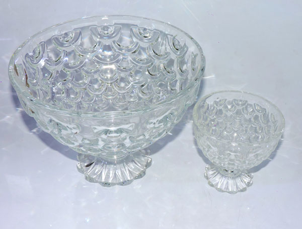 Crystal Fruit Bowls And Ice Cream Set 7 Pieces Q1