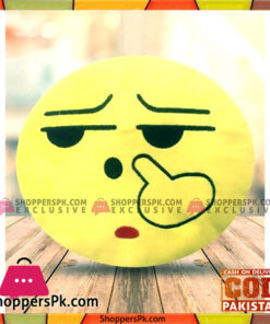 Emoji Emoticon Yellow Round Cushion Stuffed Pillow Plush Soft Toys Decor  ES-0001