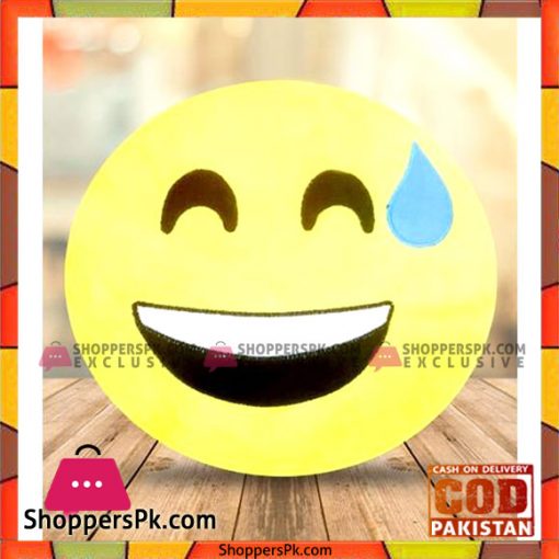 Emoji Emoticon Yellow Round Cushion Stuffed Pillow Plush Soft Toys Decor ES-0004