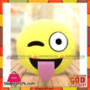 Emoji Emoticon Yellow Round Cushion Stuffed Pillow Plush Soft Toys Decor Es-0007