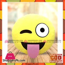 Emoji Emoticon Yellow Round Cushion Stuffed Pillow Plush Soft Toys Decor  ES-0007