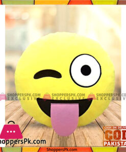 Emoji Emoticon Yellow Round Cushion Stuffed Pillow Plush Soft Toys Decor  ES-0007